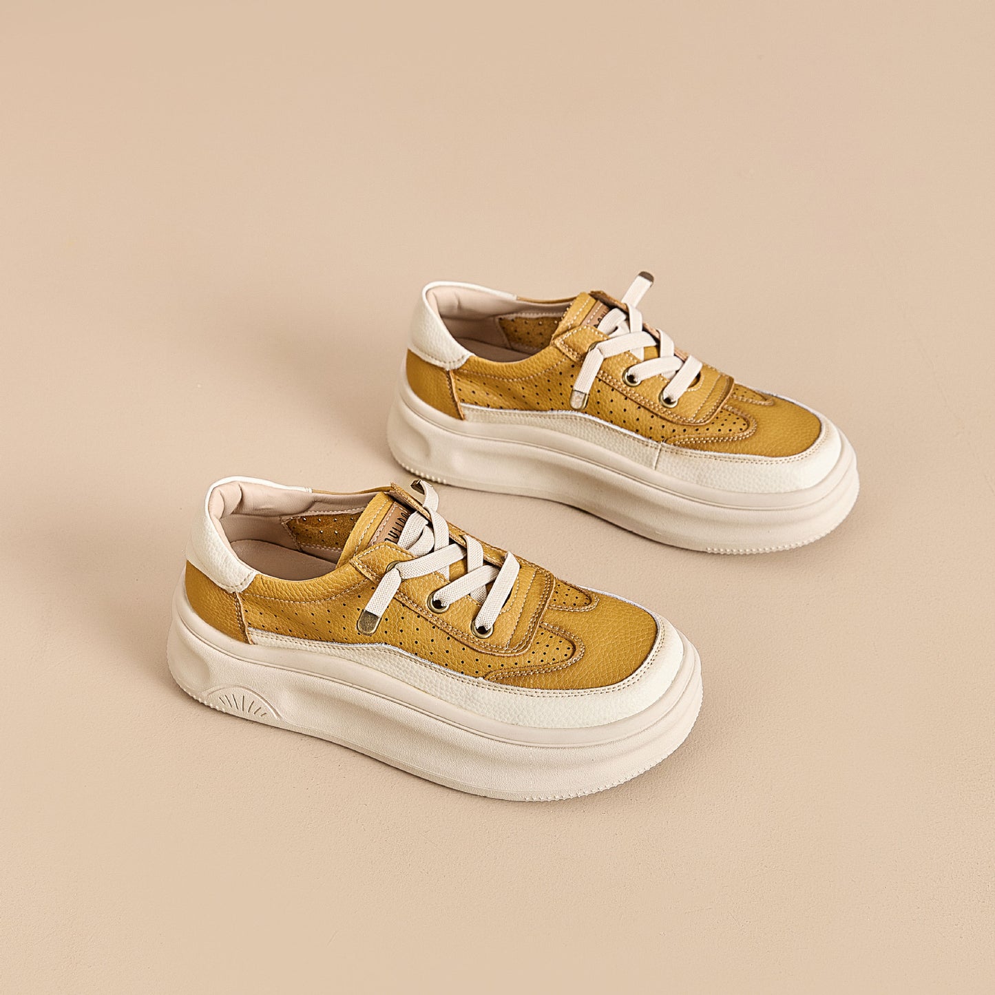 Women's Platform White Early Autumn Korean Fashion Casual Shoes