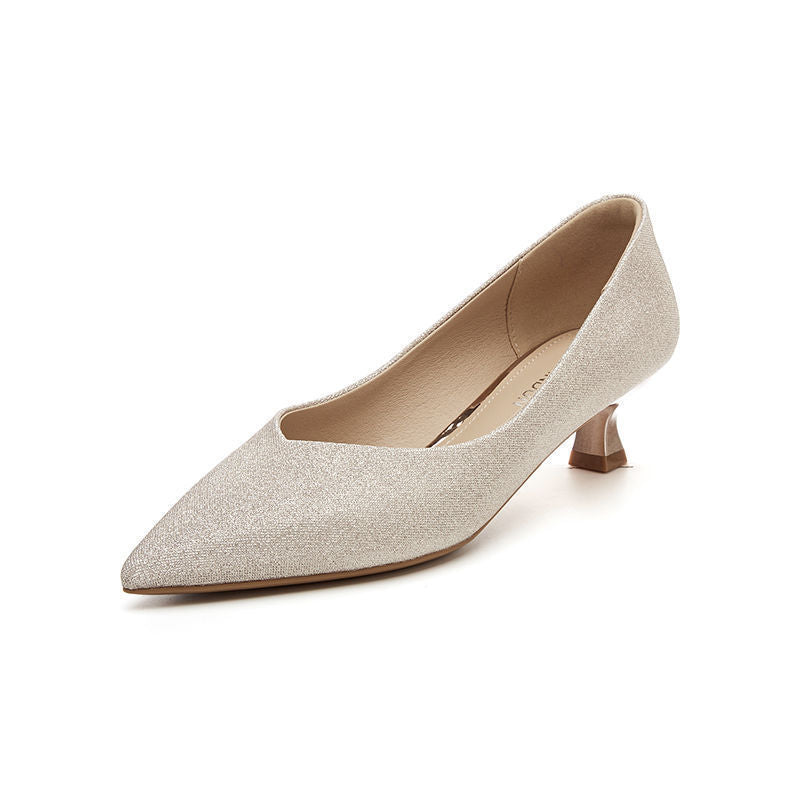 Women's Temperament Wild Stiletto Bridesmaid High Women's Fashion Shoes