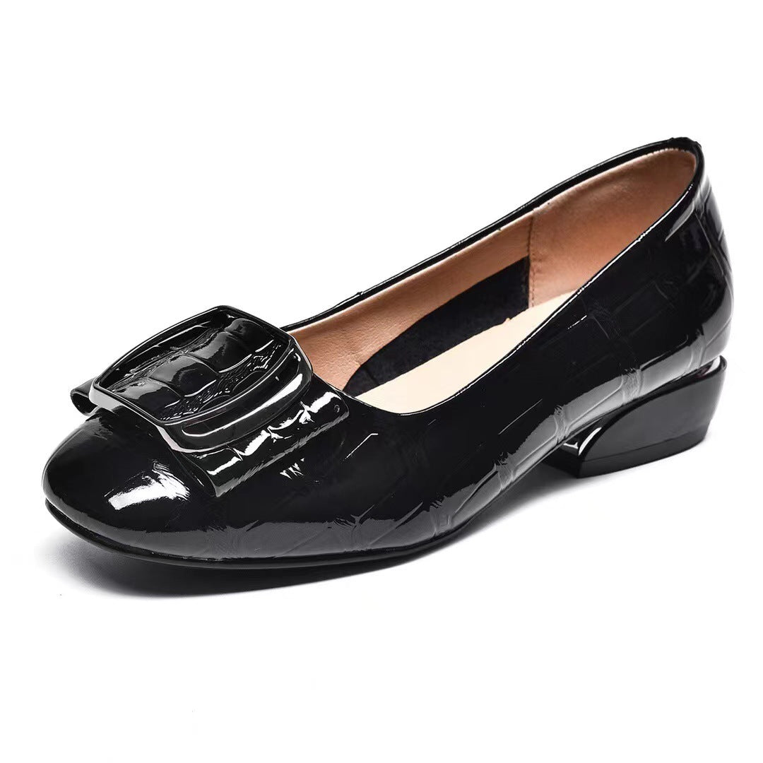 Women's Low-cut Flat Pumps Genuine Soft Mom Men's Shoes