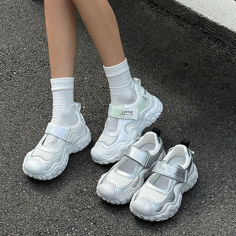 Women's Mesh Surface Clunky Summer Velcro Tide Sneakers