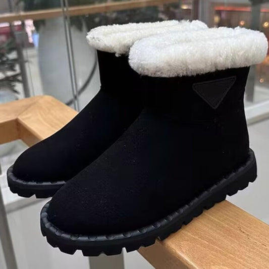 Women's Double Face Wool Bootie Thick Bottom Thickening Snow Boots