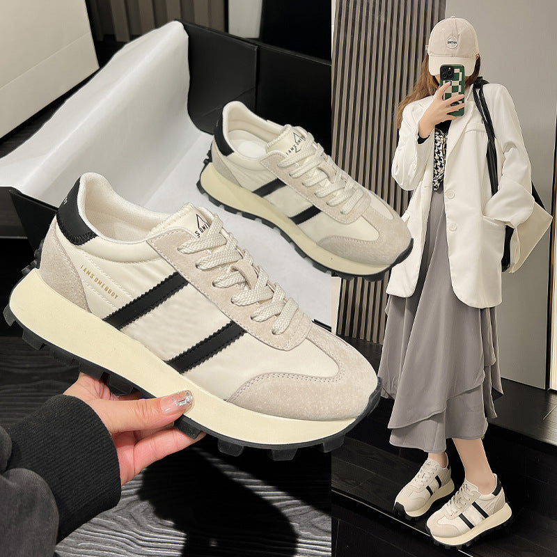 Women's Small Thick Bottom Height Increasing Breathable Sneakers