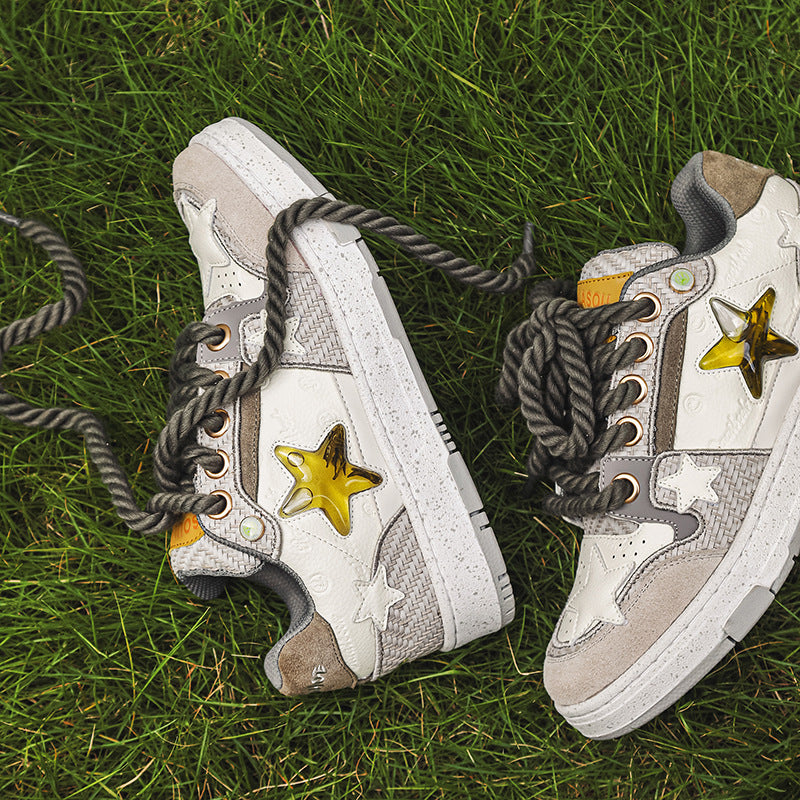 Men's Joint Couple Star National Fashion Platform Sneakers