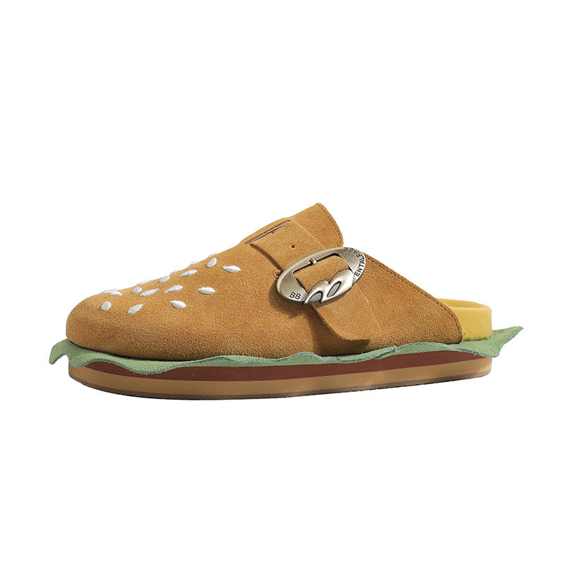 Platform Outdoor Flat Pump Slip-on Lofter Sandals
