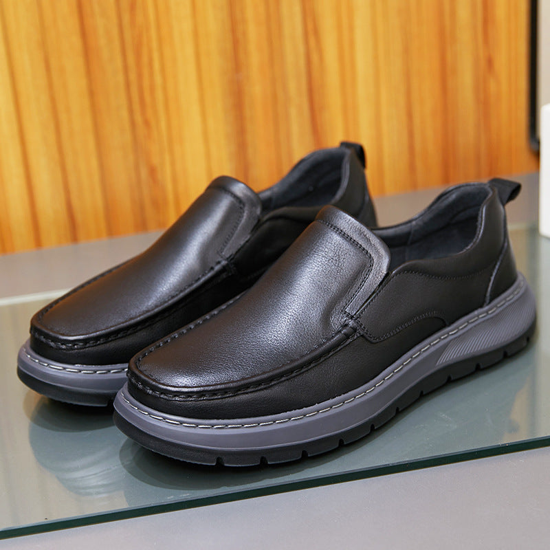 Men's Spring Slip-on Light Soft Comfortable Platform Men's Shoes