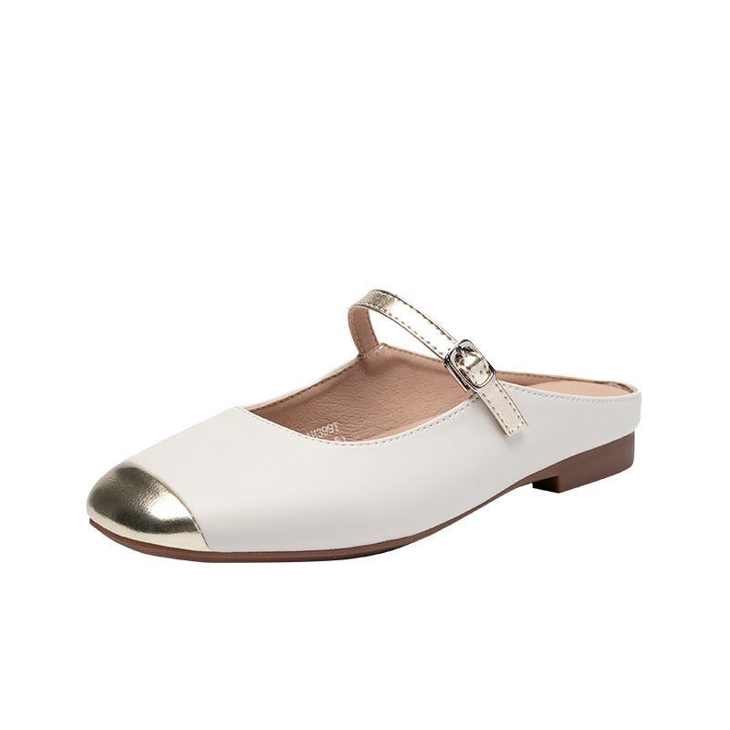 Women's Outer Wear Flat Toe Box Half Sandals