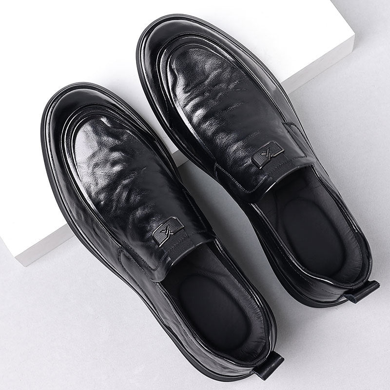 Men's Top Layer Cowhide Autumn Business Leisure Leather Shoes