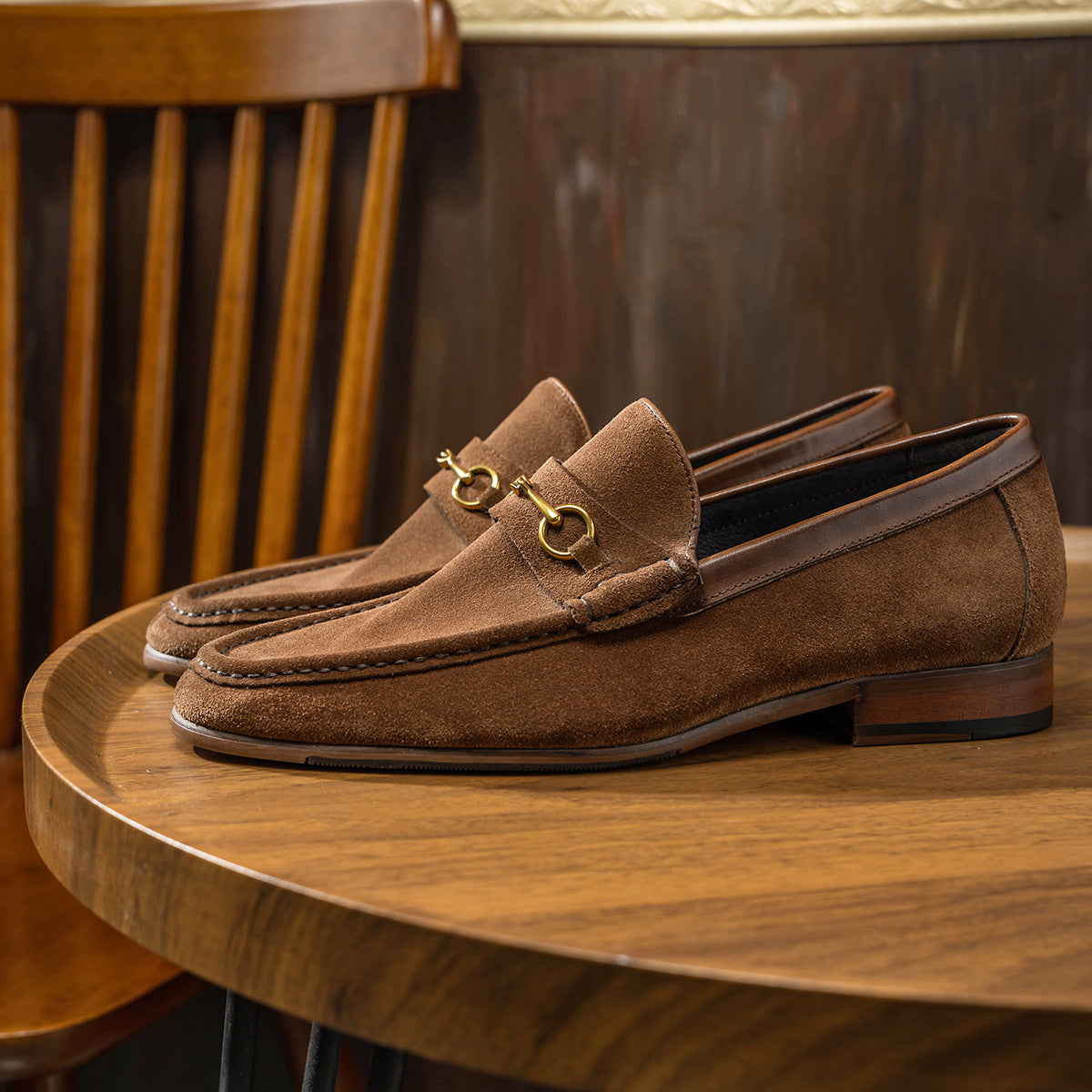 Men's Korean Style Penny Business Round Toe Loafers