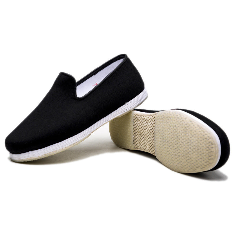 Men's Handmade Venetian Cloth Lazy Flat Dad Canvas Shoes