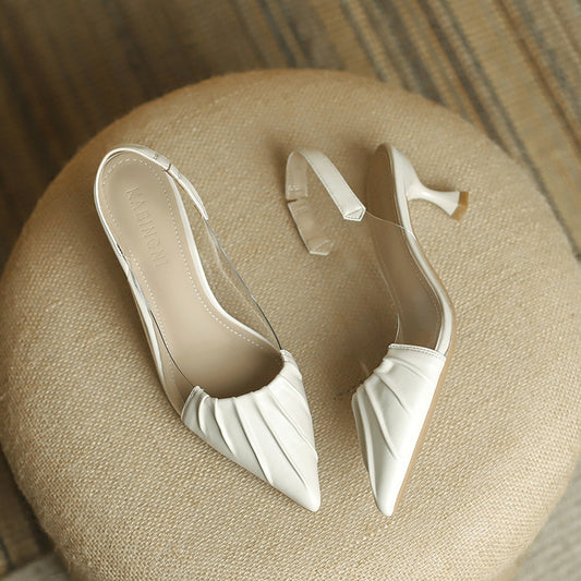 Women's & Men's Spring High-grade Closed Toe High With Skirt Heels