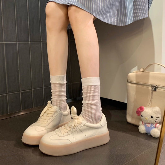 Women's Grape Mom Classic Round Head Thick Sneakers