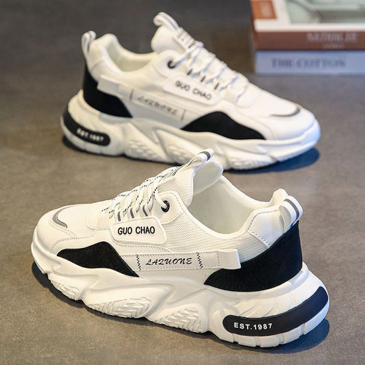 Men's Mesh Breathable Sports Platform Height Increasing Casual Shoes