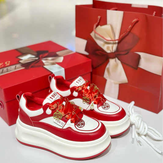 Bridal Thick Bottom Height Increasing Insole Sneakers