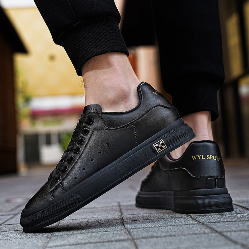 Women's & Men's High-grade White Platform Height Increasing Insole Versatile Men's Board Shoes