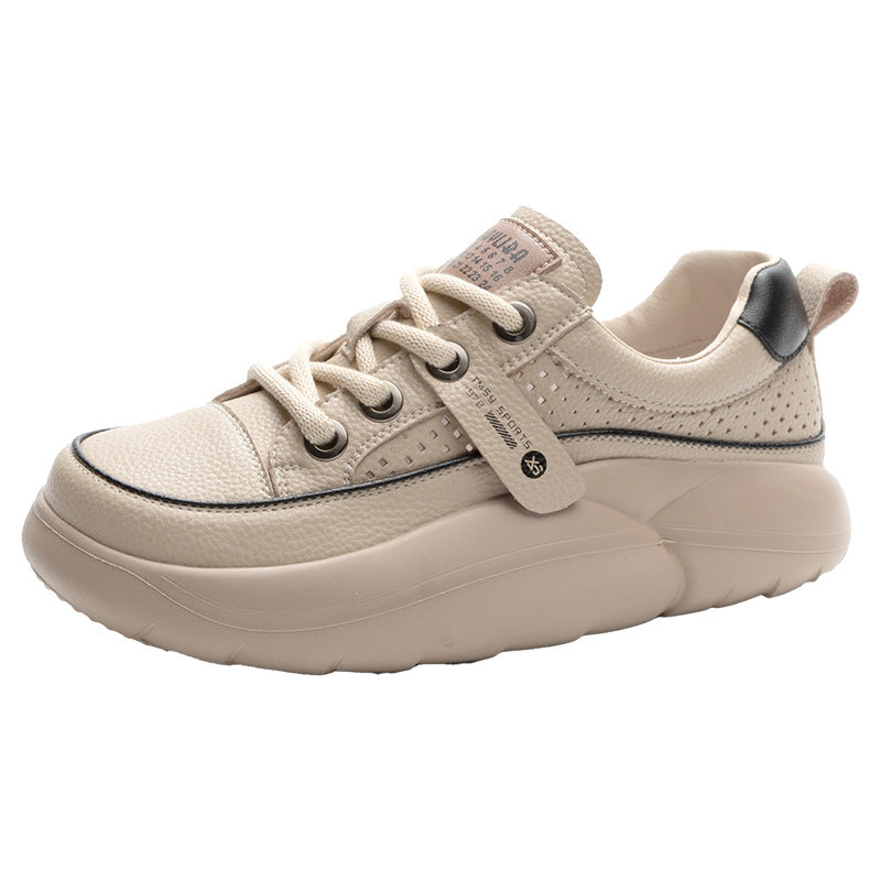 Women's Lightweight Breathable Hole Pumps Autumn Retro Casual Shoes