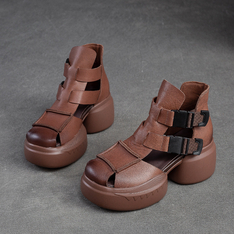 Women's & Men's Hole Comfortable Breathable Platform Round Toe Sandals