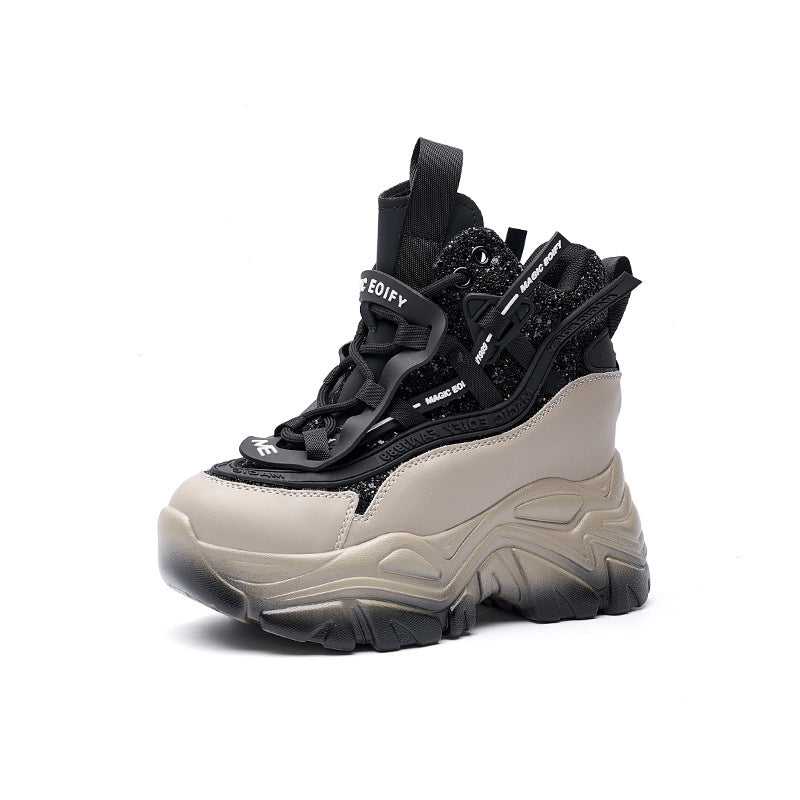 Women's Height Increasing Insole Dad Spring Versatile Women's Sports Shoes