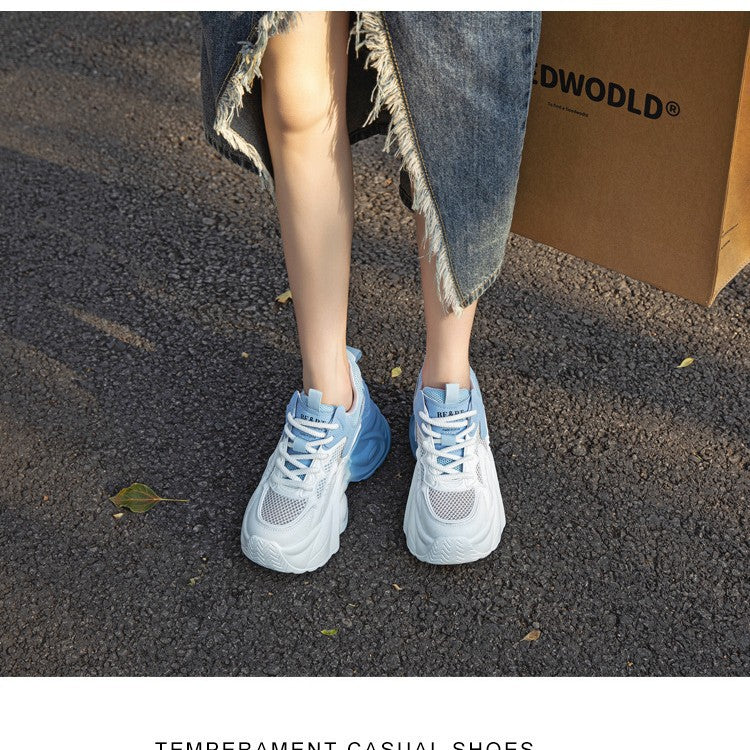 Women's Korean Style Versatile Platform Summer Height Increasing Leisure Slimming Women's Shoes