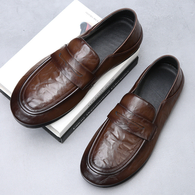 Men's Genuine Doug Trendy Korean Style Versatile Slip-on Men's Casual Shoes