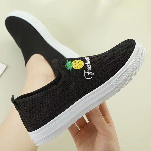 Women's Mesh Korean Style Slip-on Breathable Soft Casual Shoes