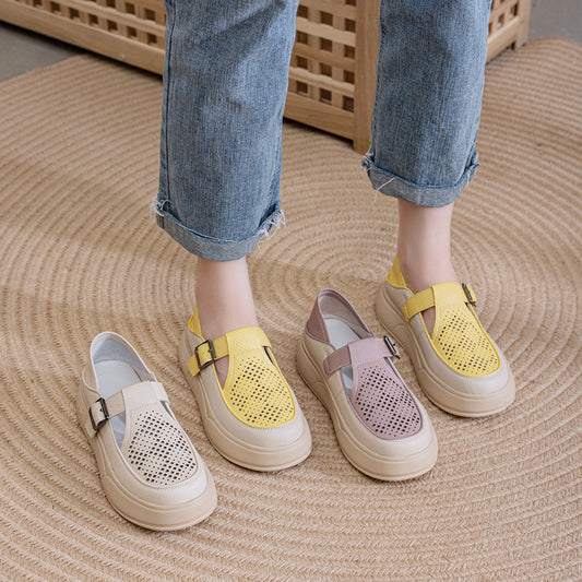 Women's Genuine For Pregnant Toe Box Summer Sandals