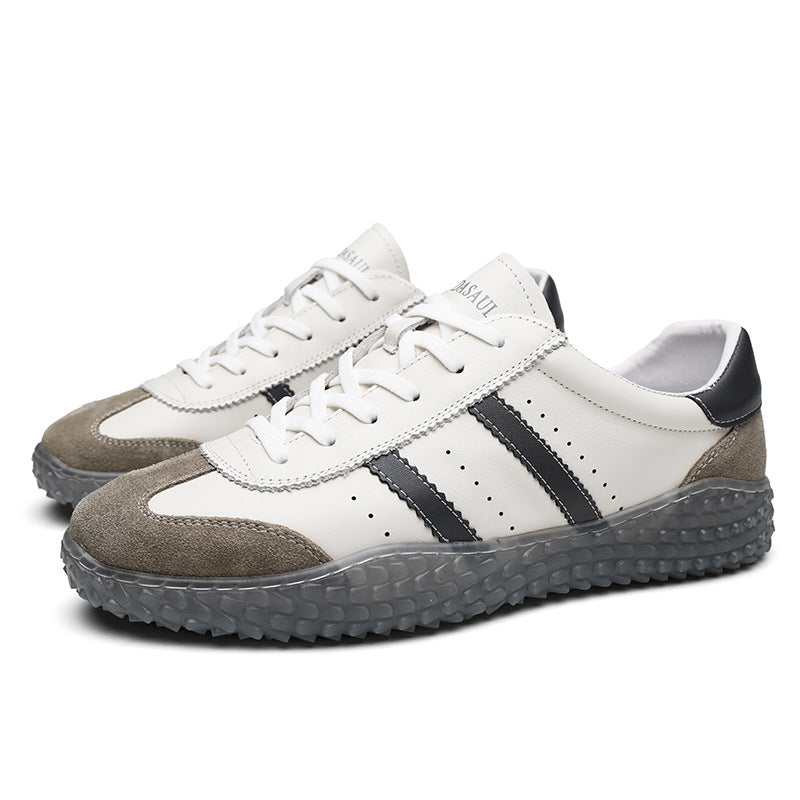 Glamorous Men's Autumn Breathable Fashion White Men's Board Shoes