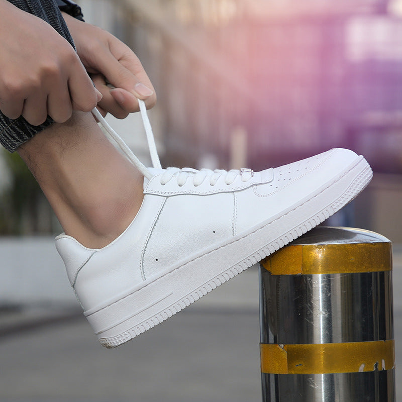 Women's & Men's Air Force Couple Cowhide Low-cut Genuine Men's Board Shoes