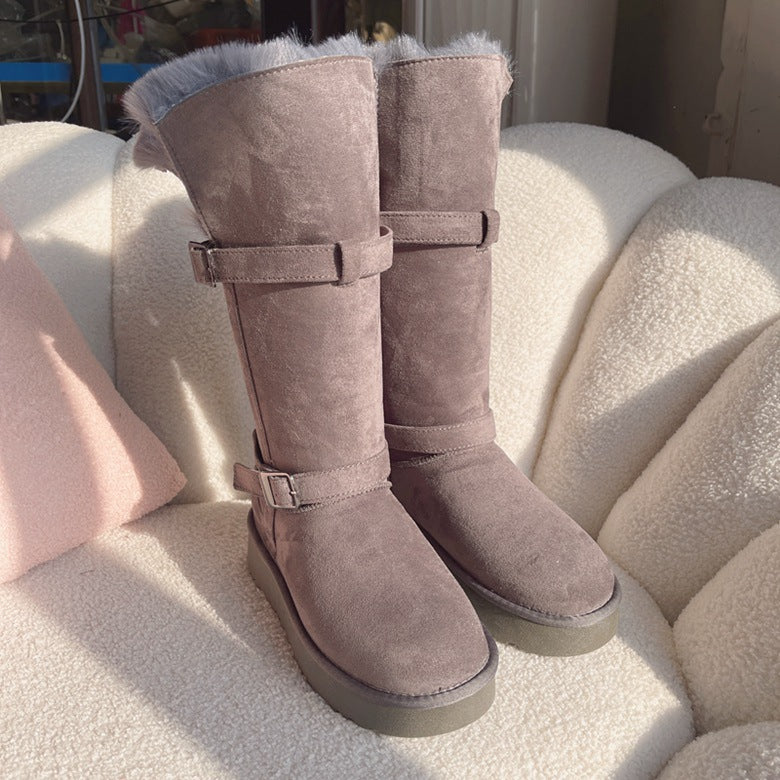 Women's Order Overknee Long Two-way Korean Winter Snow Boots