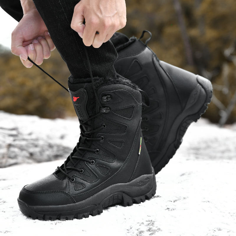 Women's & Men's Spring Fashion Outdoor Hiking Platform Fleece-lined Men's Shoes