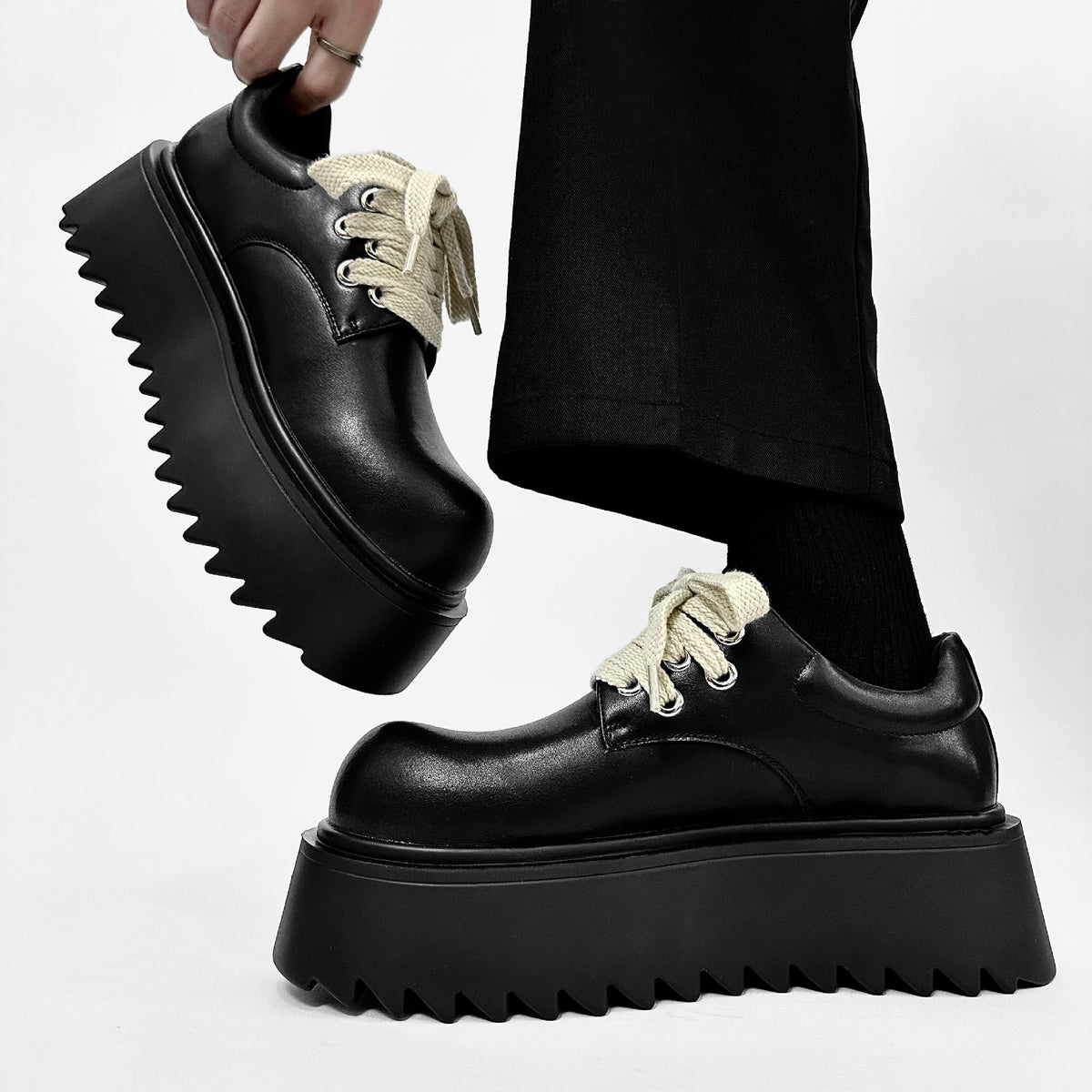 Casual Cool New Men's Thick Bottom Leather Shoes