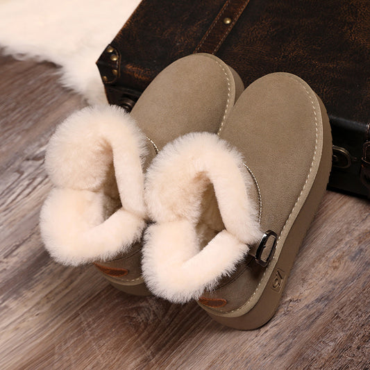 Women's Thick Bottom Short Winter Thickening Thermal Snow Boots