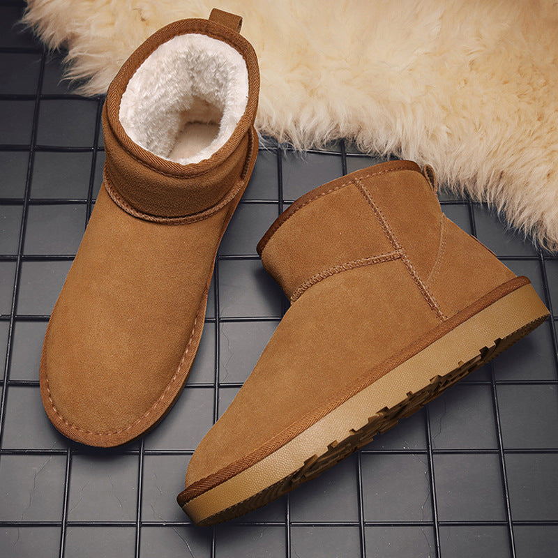 Men's Winter Oversized Wool Extra Thick Northeast Cotton Padded Snow Boots