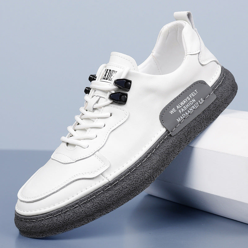 Men's Large Size Versatile Genuine Flat Fashion Men's Board Shoes