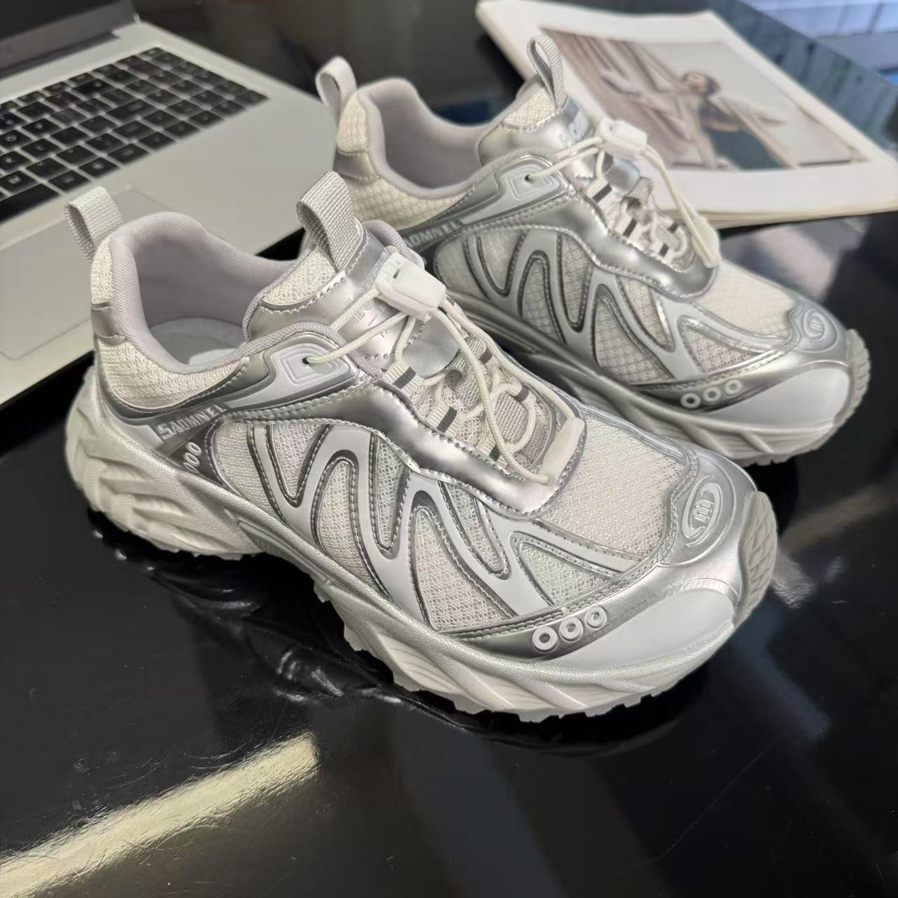 Women's Summer Platform Dad Breathable Single Mesh Trendy Sneakers