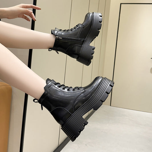 Women's Martin Autumn Genuine Fashionable Trendy Comfortable Small Boots