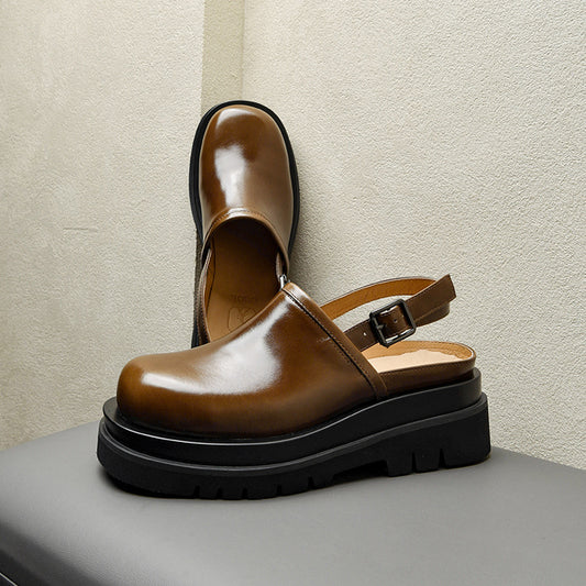Men's Summer Thick-soled Increased Breathable Personality Roman Sandals