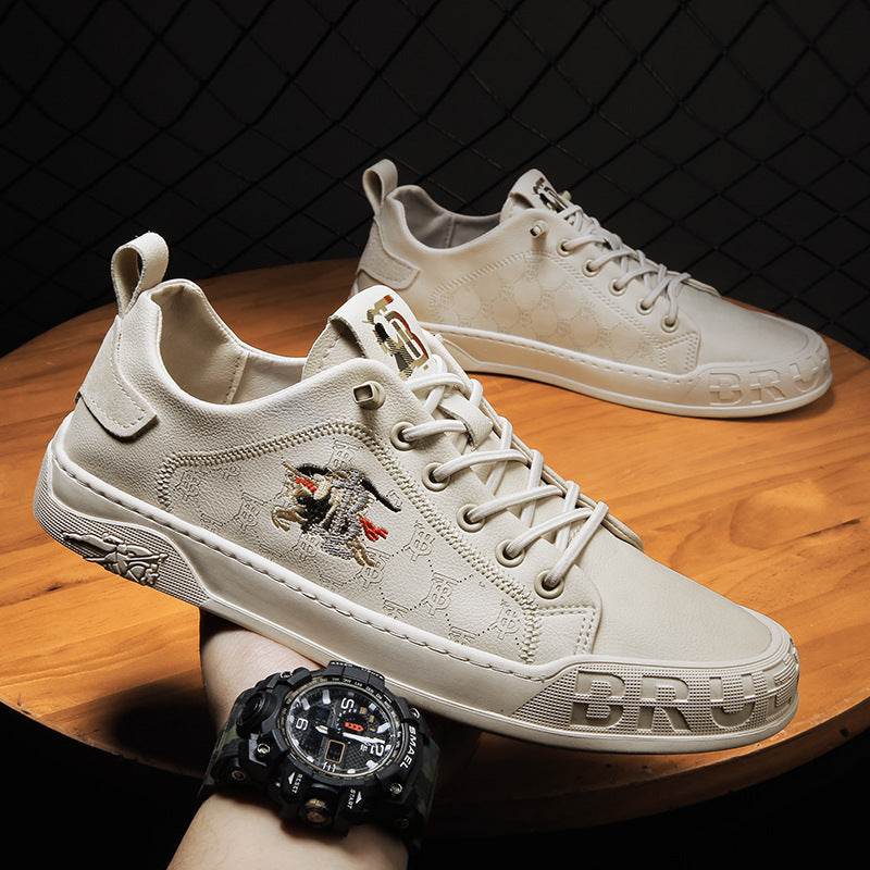 Men's Slip-on White Summer Trendy Breathable Personality Casual Shoes