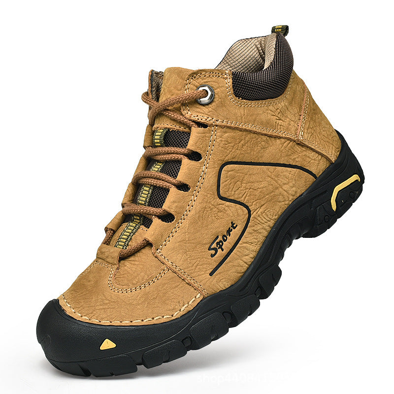 Men's Cowhide Cotton Winter Warm With Veet Sneakers