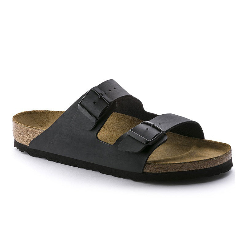 Quick Hair Two-word Genuine Cork Outdoor Sandals