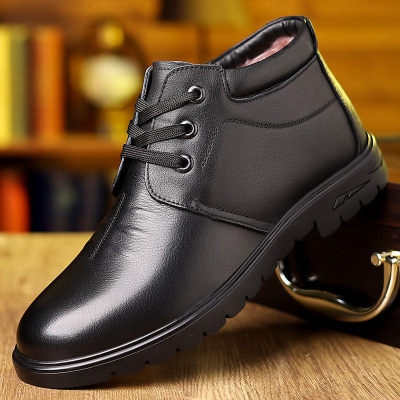 Men's Cotton Genuine Warm Veet Thick Wool Men's Shoes
