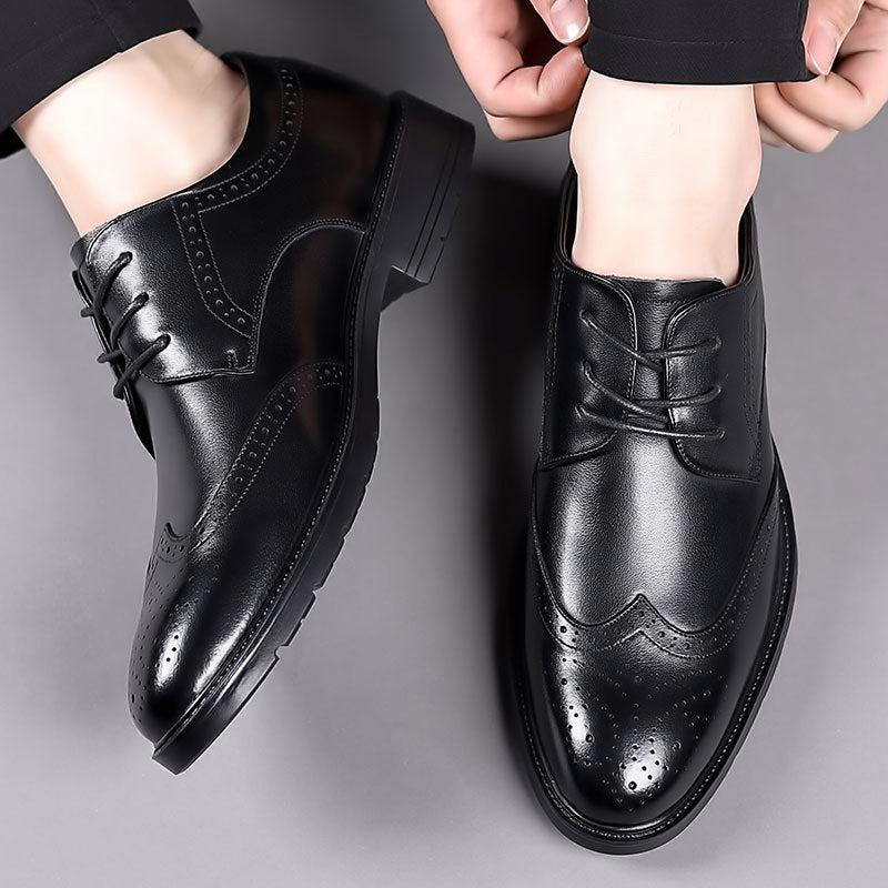Men's Soft Business Formal Suit British Style Leather Shoes