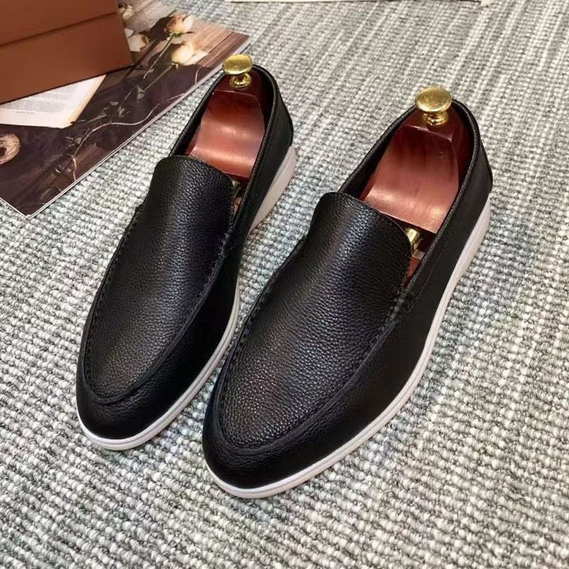 Home Summer Solid Color Low-cut Genuine Viscose Round Casual Shoes