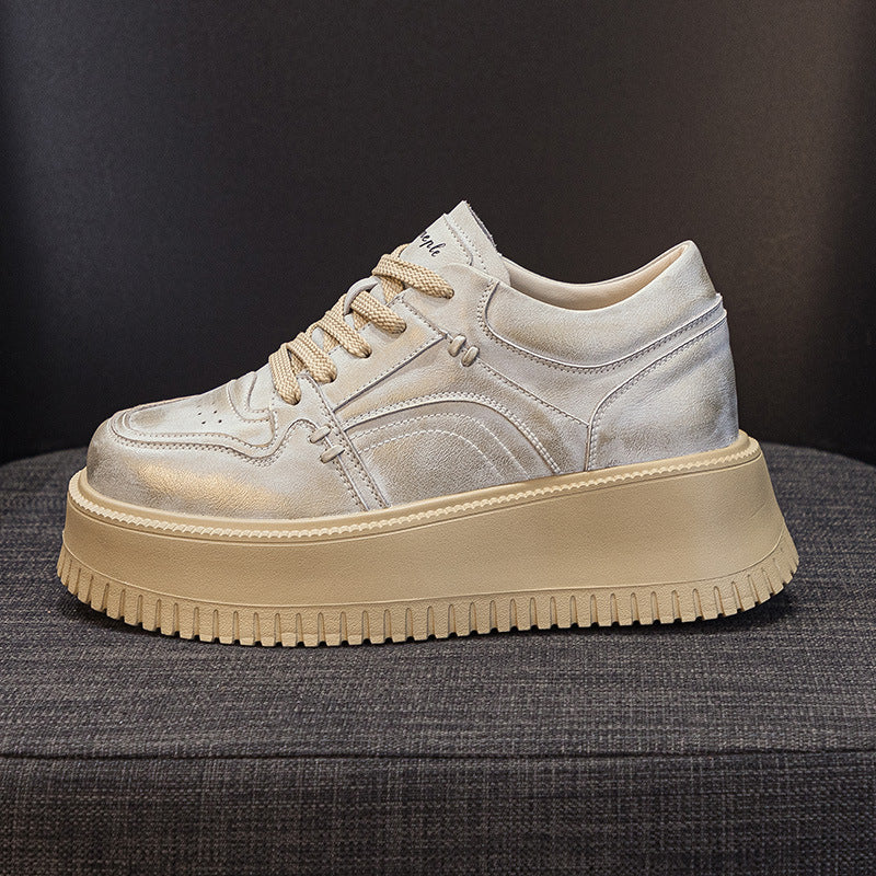 Women's Thick-soled Small Heightened Easy Wear Autumn Casual Shoes