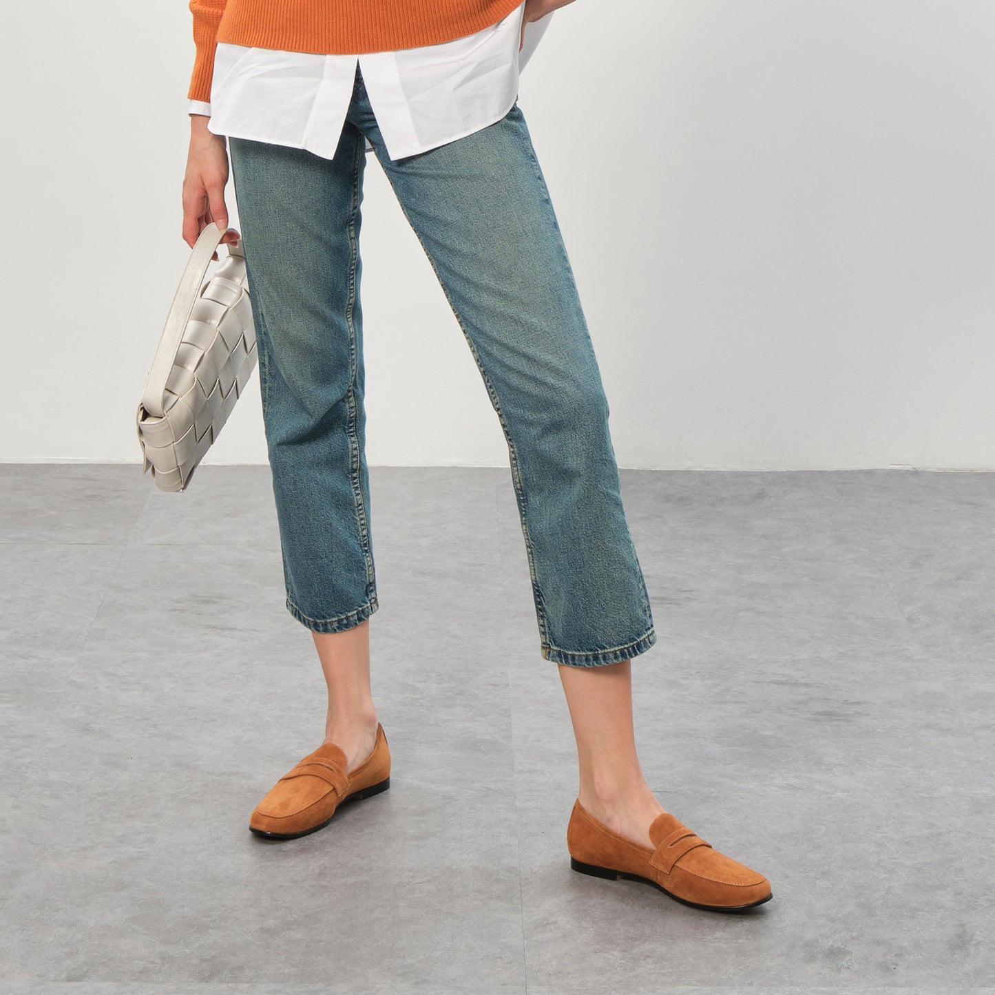 Women's Niche Suede Slip-on Flat Leisure British Loafers