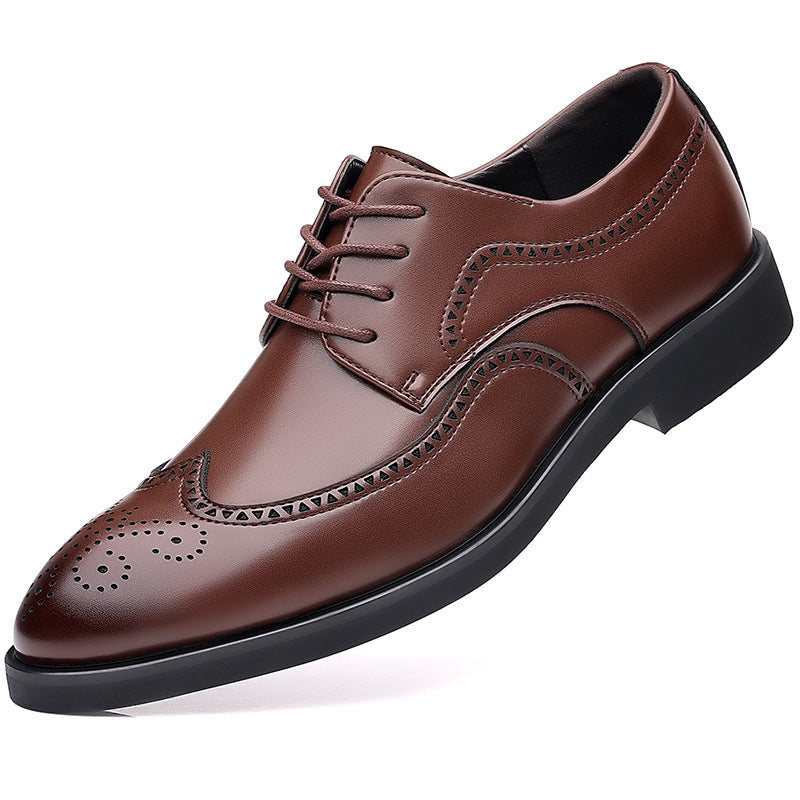 Men's Formal Fashion British Brogue Plus Size Leather Shoes