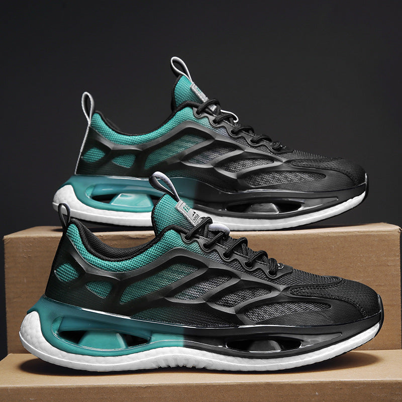 Men's Breathable Running Soft Bottom Increase Gradient Sneakers