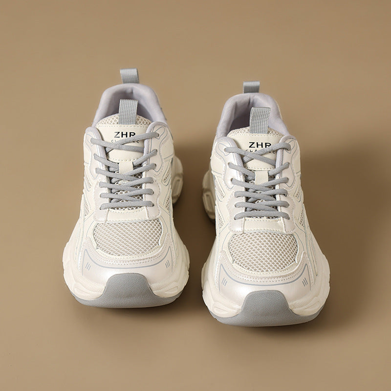 Women's Spring Versatile University Style Sports Thick Sole Sneakers