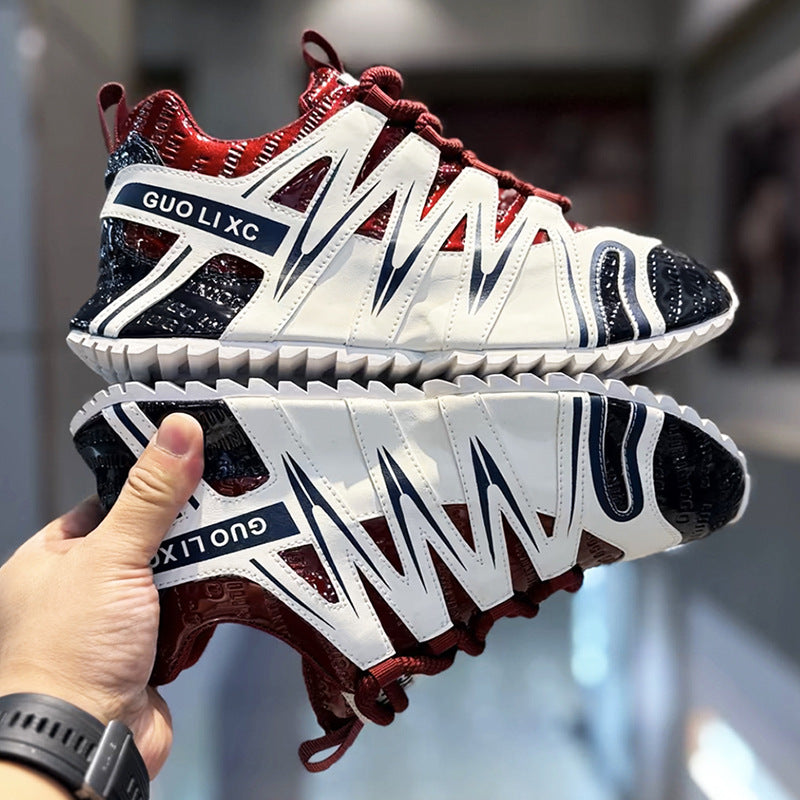 Men's Winter Trendy Youth Less Running Sports Platform Height Increasing Insole Men's Shoes
