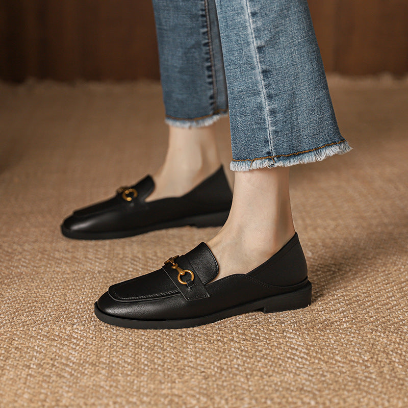 Women's Spring Authentic British Style Pumps Slip-on Loafers