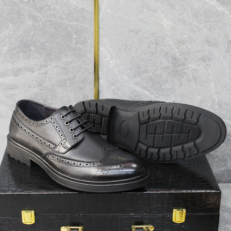 Men's Business Formal Wear Soft Bottom Advanced Leather Shoes